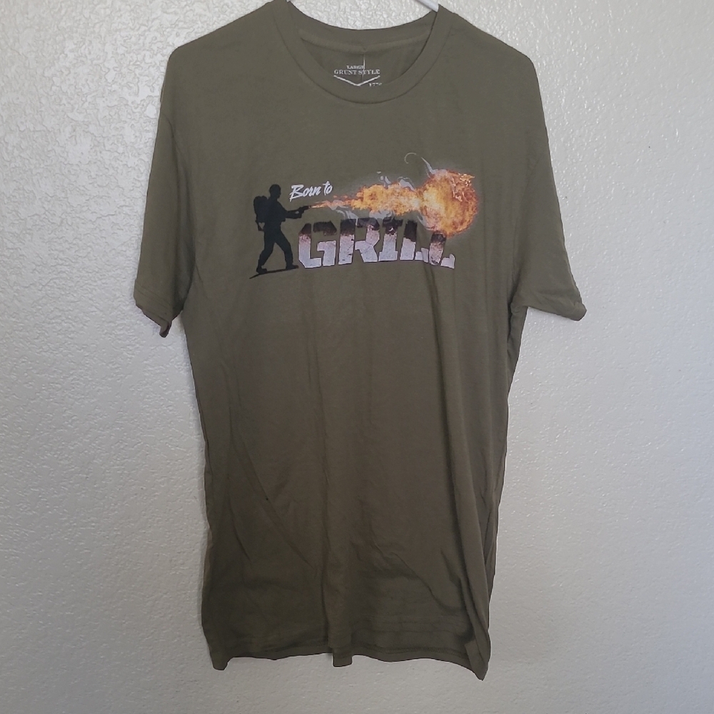 Gildan Green Short Sleeve Tee Casual Comfort
